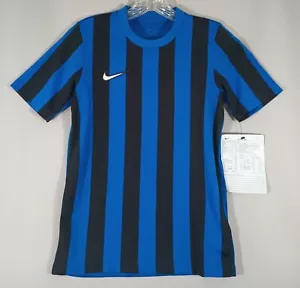 Nike NEW Youth Medium Unisex Sample Jersey Dynamic Fit Blue Black Striped - Bild 1 von 17