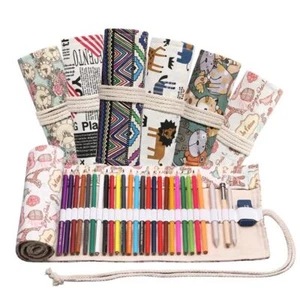 12/24/36/48/72 Hole Pencil Case Pencil Bag Student School Supplies - Picture 1 of 22