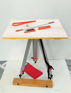 Aluminum Survey Plane with Table Tripod Test Surveying Measurement Construction - Picture 1 of 8