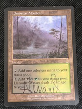 Llanowar Wastes *Signed by Rob Alexander* - Apocalypse Magic Card MTG