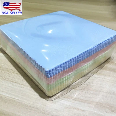 TECHTONGDA 100pcs 5*5inch Phone Screen Clean Cloth Microfiber Glasses Camera Lens Cleaning