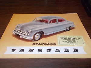 Folleto de ventas en color estándar de Vanguard de la década de 1950 - Imagen 1 de 4