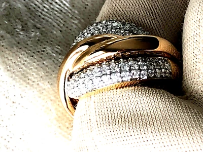 КОЛЬЦО С КРЕСТОМ AFFINITY С БРИЛЛИАНТОМ, ПОЗОЛОТА 14 КАРАТ, РАЗМЕР 7 (M2005-22) - Изображение 1 из 4