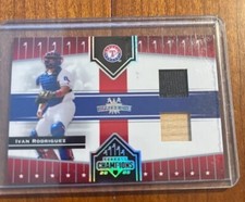 2005 Donruss IVAN RODRIGUEZ Champions Impressions #/175 Dual Relic 307 