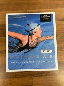 OpenEar Bone Conduction IP68 Waterproof Headphones Designed For Swimming AS18 X2 - Picture 1 of 2