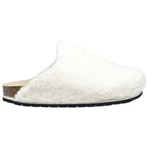 Sanita 'Saalbach' Furry Clog Slippers in Off-White (480091) - Bild 1 von 3