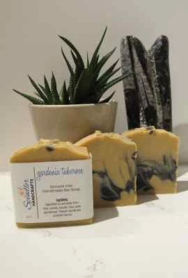 GARDENIA TUBEROSE - Jabón en barra de arcilla hidratante hecho a mano - casero, con  4 oz Foto 1 de 3