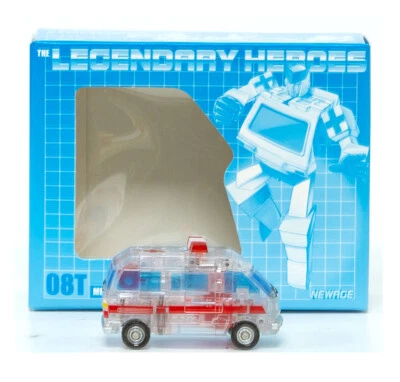  Newage NA H8T Transparent Mini Warrior Heroes Ratchet Action Figure  in stock - Image 1 of 4