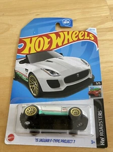 Hot Wheels '15 Jaguar F-Type Project 7 #116/250 HW Roadsters 5/5 White - Picture 1 of 4
