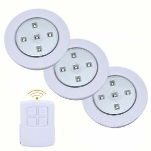 3PC Light Battery LED SMD Operated With Remote Control Under Kitchen Cabinet