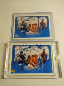 1992-93 upper deck #33 wayne gretzky autograph with matching base card - Picture 1 of 1