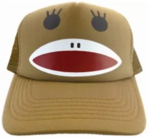 Chimp Monkey Cap Hat Brown Kids Snapback Baseball Mesh Trucker Children Cheap - Picture 1 of 4