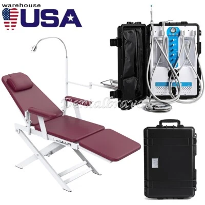 Unidad de entrega dental portátil compresor de aire jeringa fuerte succión 4 orificios/silla Foto 1 de 4