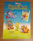 Seltene Werbung Disney's DIE GUMMIBÄRENBANDE Gummie Beren VHS Cassetten NL 1992