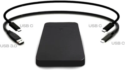 labbyf Portable 1TB External Hard Drive HDD — USB 3.0 & USB C for PC, Mac, PS - Image 1 of 4