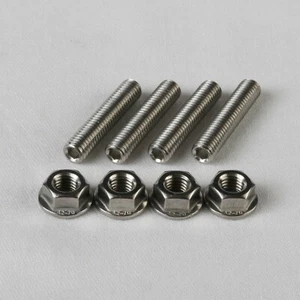 M8 x 40 Krümmerbolzen & Flanschmuttern, A2 EDELSTAHL, Einlass Auspuff - Bild 1 von 1
