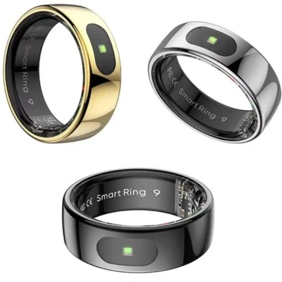 5ATM&IP68 Wasserdicht Smart Ring Schlafmonitor Blutsauerstoff Fitness Tracker - Bild 1 von 4