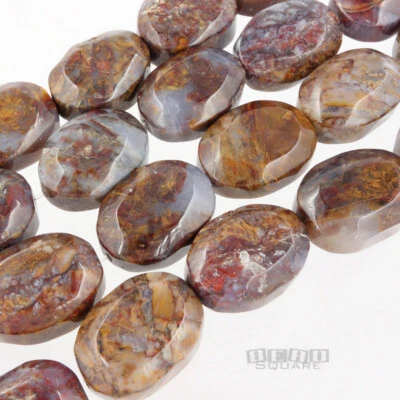 10 Pietersite Pebble / Oval Nugget Beads ap. 15mm x 20mm 8" #22219 - Image 1 of 4