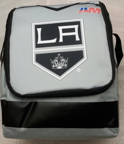 LA Kings Mascot Bailey #72 Jersey Insulated Zippered Lunch Bag Color: Gray Cover
