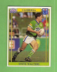 1993 RUGBY LEAGUE CARD #149  STEVE WALTERS, CANBERRA RAIDERS