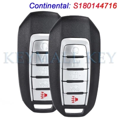 2 S180144716 Remote Key Fob for Infiniti Q50 Q60 2019 2020 2021 2022 2023 2024 Foto 1 de 4