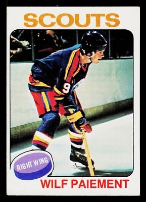 1975-76 Topps Hockey Card #195 Wilf Paiement Kansas City Scouts - Image 1 of 2
