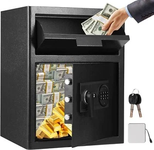 2.6 Cu FT Digital Safe Box Business Home Security for Money Cash Gun - Picture 1 of 7