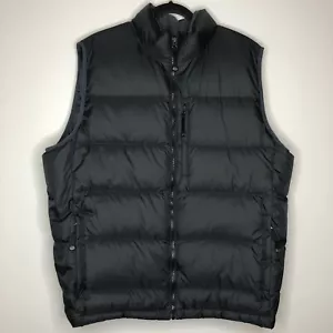 L.L. Bean Men's XLT Black Goose Down Filled Full Zip Quilted Puffer Vest - Picture 1 of 4