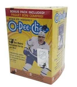 2022-23 O-Pee-Chee Hockey Factory Sealed 9 Pack Blaster Box 72 Cards - Bild 1 von 2