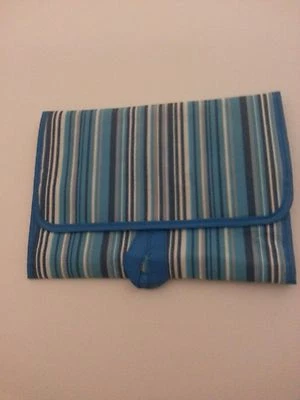 Avon Stripped Fabric Travel Organizer with 3 zippered compartments F3250751      - Image 1 of 3