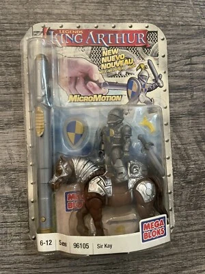 Legends King Arthur SIR KAY MicroMotion Figures Mega Bloks 96105 Rare Complete - Image 1 of 4