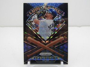 KYLE SCHWARBER 2020 PRIZM LUMBER INC. BLACK FINITE PRIZM! 1/1! CHICAGO CUBS!