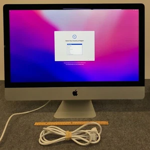 Apple iMac A1419 BTO/CTO 2015 5K 27" AIO i7-6700K 16GB RAM 512GB NVMe w/Cord - Picture 1 of 5