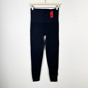 Leggings donna SPANX nuovi con etichette senza cuciture e zip laterale alla caviglia colore nero taglia 1X - Foto 1 di 9