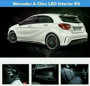 KIT LED INTERNI MERCEDES CLASSE A W176 ANTERIORE+POSTERIORE+BAGAGLIAIO NO ERROR - Imagen 1 de 5