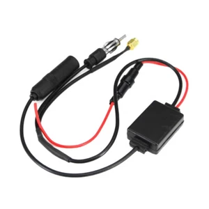 FM Car Antenna Amplifier Signal Amplifier Antenna Receive Gain Device(Black) - Photo 1/12