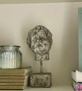 Schöne antike Zement Cherub Büste - tolle Details und Qualität - Bild 1 von 7