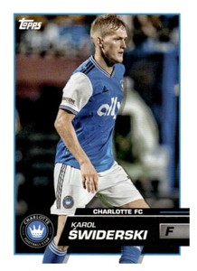 2023 Topps MLS Soccer Base Card - 135 Karol Świderski - Charlotte FC