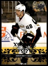 2008-09 Upper Deck Young Guns Andrew Ebbett Rookie Anaheim Ducks #451