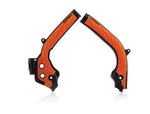 Protectores de cuadro Acerbis X-Grip negro naranja para KTM EXC 250 TPI 2018-2019 - Imagen 1 de 2