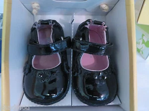 STRIDE RITE ROBEEZ Ms PLAINE JANE BLACK SIZE 2 3-6 Mos Black Patent Leather NIB - Picture 1 of 2