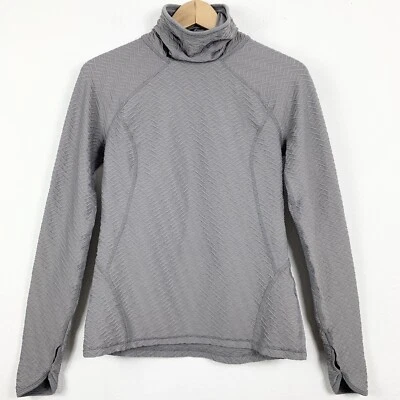 Sudadera Lucy Talla Pequeña Gris Cuello Tortuga Manga Larga Agujeros para los Pulgares Transpirable Foto 1 de 4