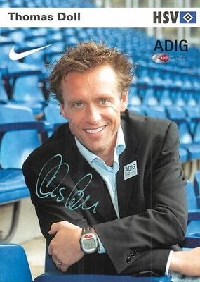 Thomas Doll HSV Autogrammkarte Saison 2004/2005 signiert - Bild 1 von 2