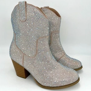 Torrid silberverzierter Westernstiefel – Größe 8WW - Bild 1 von 12