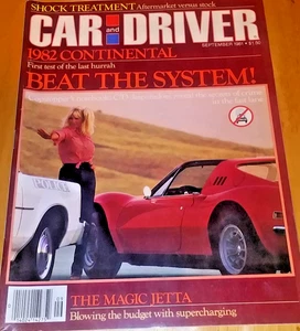 CAR AND DRIVER MAGAZINE SEPTEMBER 1981 - Picture 1 of 1
