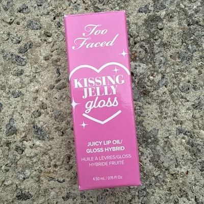 Too Faced Kissing Jelly Gloss Juicy Lip Oil/Gloss Hybrid ~Bubblegum 0.5 fl. oz. - Image 1 of 2