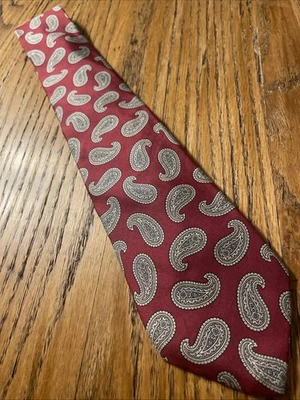 Corbata de cachemira de seda Kuppeheimer usada en excelente estado para hombre hecha en EE. UU. Foto 1 de 4