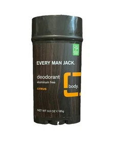 Every Man Jack Citrus Aluminum Free Deodorant, 3 oz, NEW - Picture 1 of 2