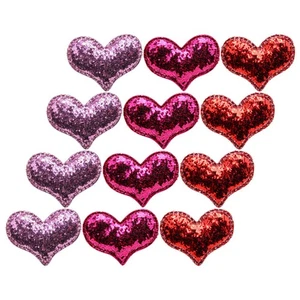 12 Pezzi Forcina Glitter Cuore Clip Decorazione Bambino Piccolo per Bambine - Foto 1 di 12