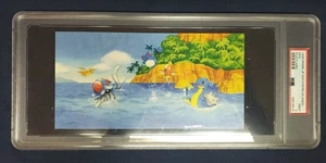 1999 Pokémon Postcard Tropical Southern Island Art Japanese Naoya Kimura PSA 9 - Bild 1 von 5